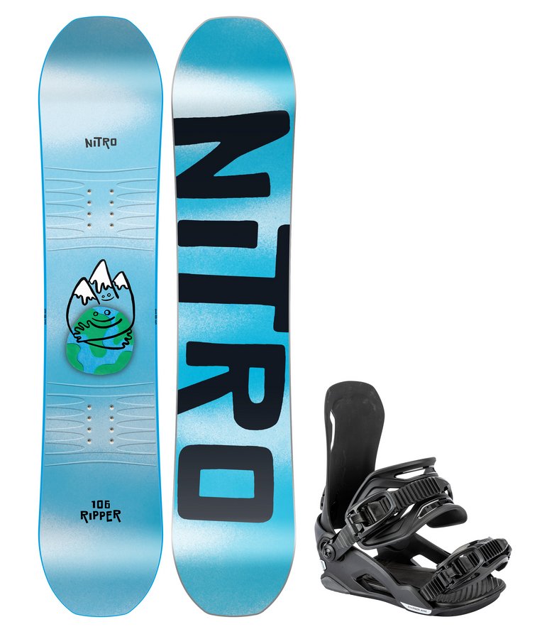 Сноуборд Nitro Ripper Kids + Charger Mini Black 2026
