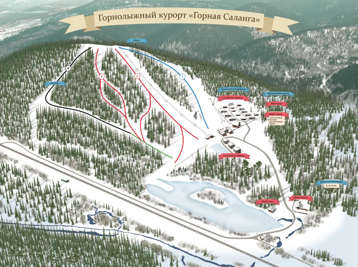 Горная Саланга: семейный горнолыжный курорт в Кемеровской области