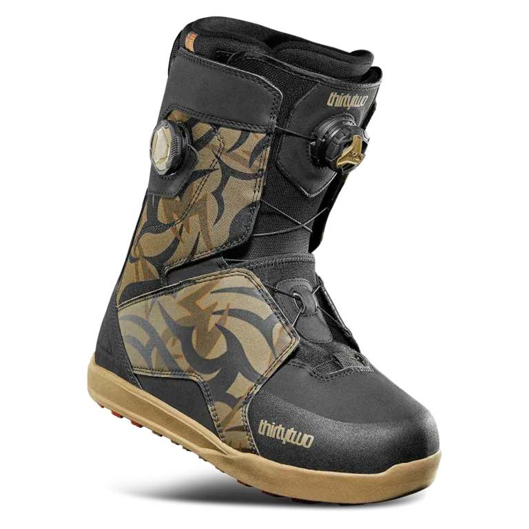 Ботинки ThirtyTwo Lashed Double BOA x Corduroy Black/Print сезон 25/26