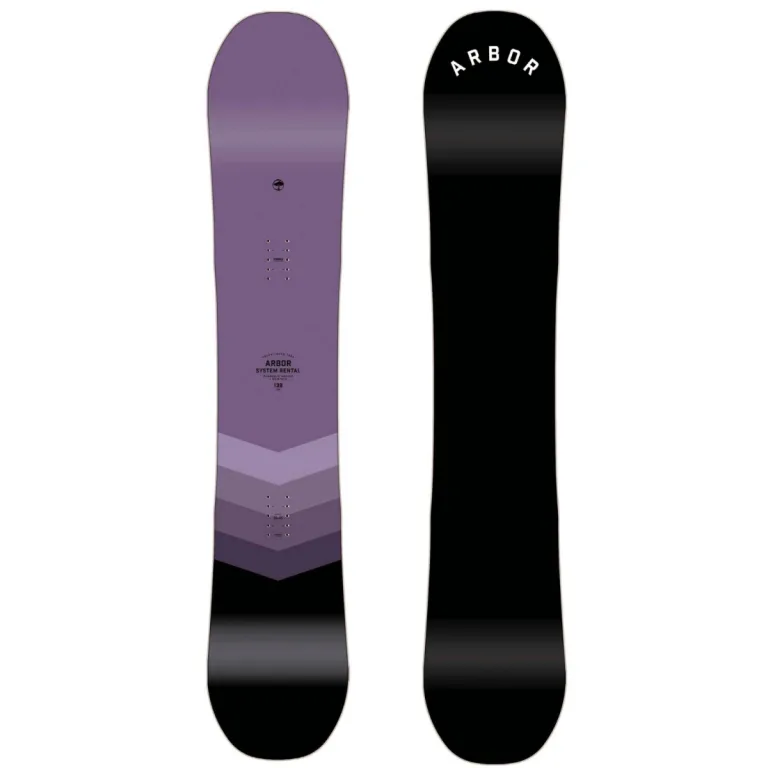Arbor System Purple 25-26: женская доска с Burton Channel совместимостью